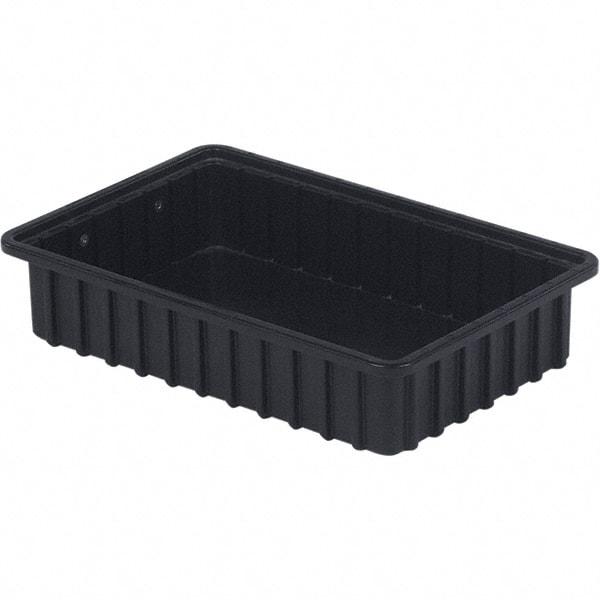 LEWISBins+ - 10-7/8" Wide x 3-1/2" High, Black Bin Divider Box - Use with DV1035 Short - Industrial Tool & Supply