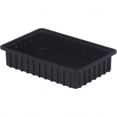 LEWISBins+ - 10-7/8" Wide x 3-1/2" High, Black Bin Divider Box - Use with DV1035 Short - Industrial Tool & Supply