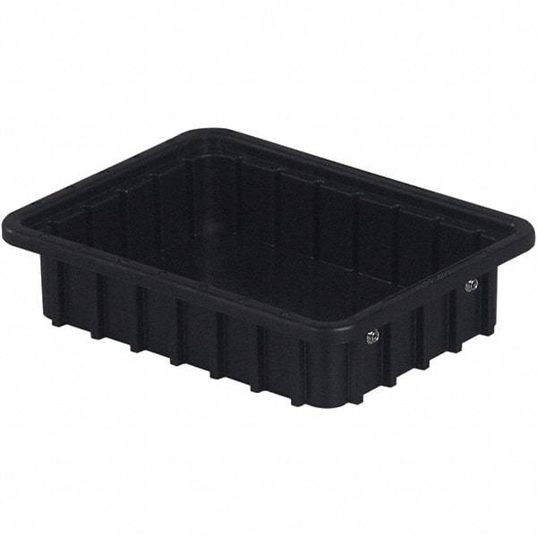 LEWISBins+ - 8-3/8" Wide x 2-1/2" High, Black Bin Divider Box - Use with DV0825 Short, DV1025 Long - Industrial Tool & Supply