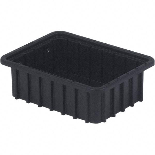 LEWISBins+ - 8-3/8" Wide x 3-1/2" High, Black Bin Divider Box - Use with DV0835 Short, DV1035 Long - Industrial Tool & Supply
