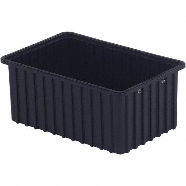 LEWISBins+ - 10-7/8" Wide x 8" High, Black Bin Divider Box - Use with DV1080 Short, DV1680 Long - Industrial Tool & Supply