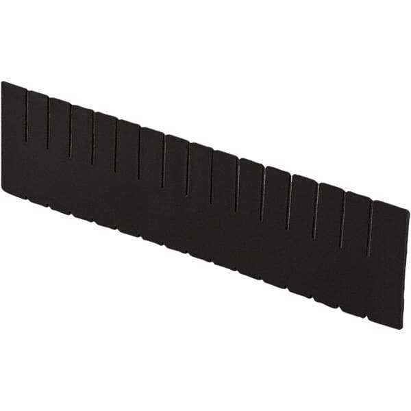 LEWISBins+ - 20-1/4" High, Black Bin Divider - Use with DC3080, Long Side Measures 7.4" Tall - Industrial Tool & Supply