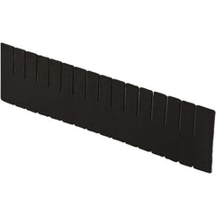 LEWISBins+ - 20-1/4" High, Black Bin Divider - Use with DC3080, Long Side Measures 7.4" Tall - Industrial Tool & Supply