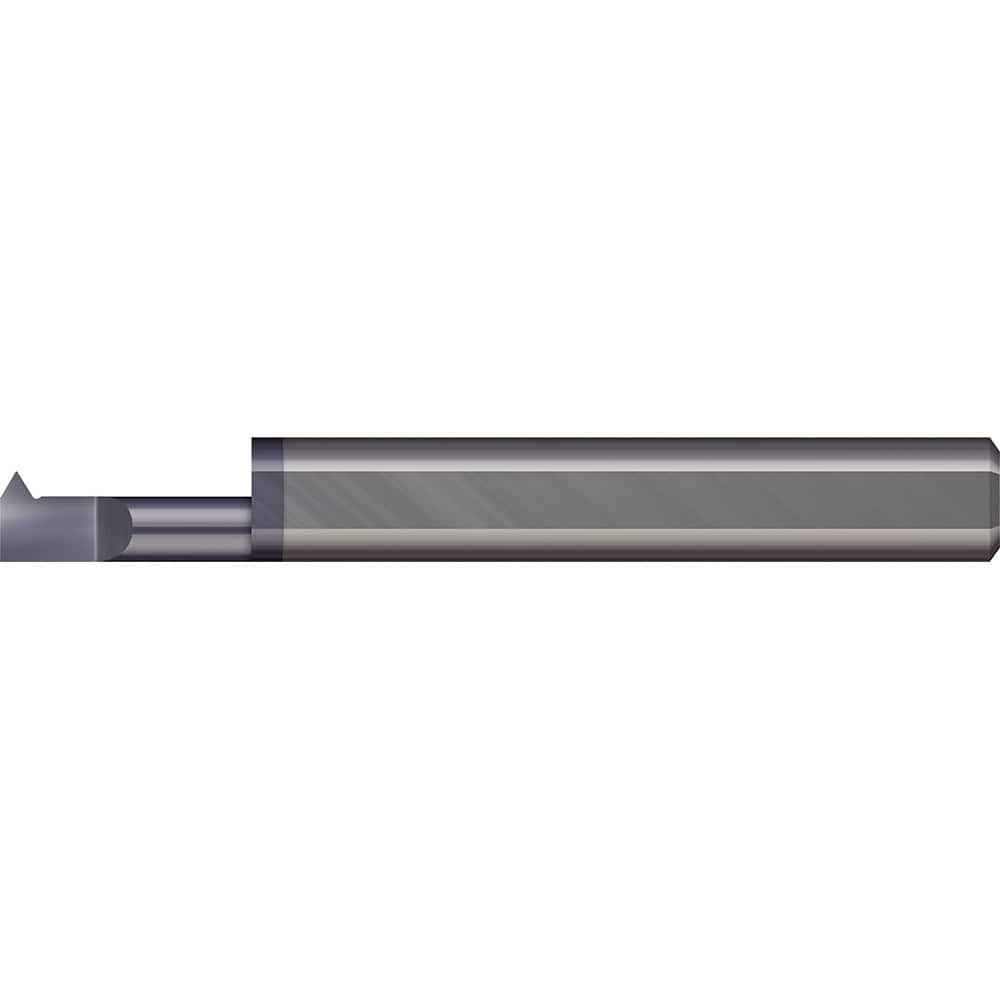 Micro 100 - Single Point Threading Tools; Thread Type: Internal ; Material: Solid Carbide ; Profile Angle: 60 ; Threading Diameter (Decimal Inch): 0.1200 ; Cutting Depth (Decimal Inch): 0.4000 ; Maximum Threads Per Inch: 56 - Exact Industrial Supply