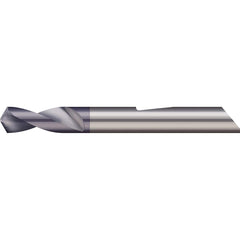140° 3.5433″ Diam 1-1/2″ OAL 2-Flute Solid Carbide Spotting Drill AlTiN Finish, 0.06″ Flute Length, 3/16″ Shank Diam, Series QSPD