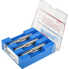‎No.8 32 4 Flute Tap Set Union Butterfield HSS Bright UNC Hand Tap, Set of 3 pcs Straight Flute ANSI E-code # 1528S8-32H3 - Exact Industrial Supply