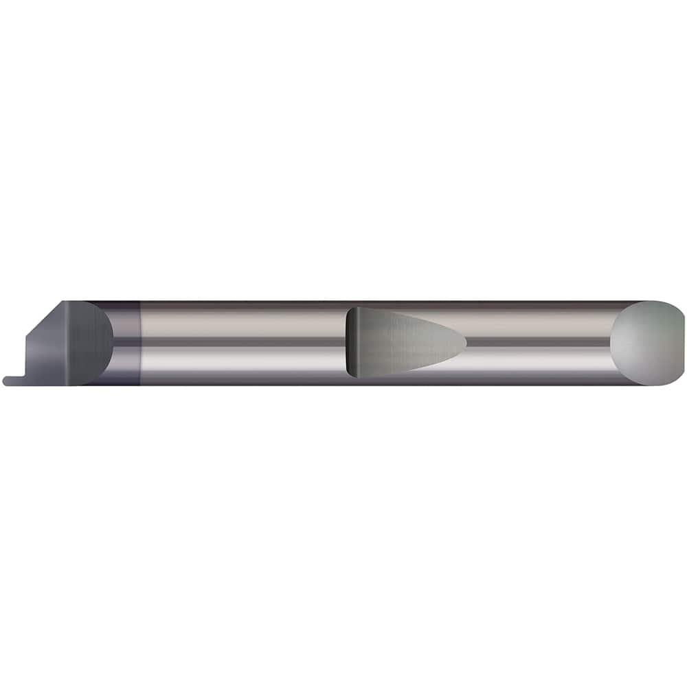 Micro 100 - Grooving Tools; Grooving Tool Type: Face ; Material: Solid Carbide ; Shank Diameter (Decimal Inch): 0.2500 ; Shank Diameter (Inch): 1/4 ; Groove Width (Decimal Inch): 0.0150 ; Projection (Decimal Inch): 0.0250 - Exact Industrial Supply