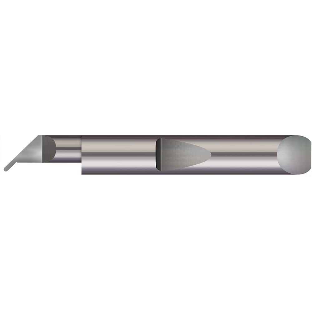 Micro 100 - Grooving Tools; Grooving Tool Type: Undercut ; Material: Solid Carbide ; Shank Diameter (Decimal Inch): 0.1875 ; Shank Diameter (Inch): 3/16 ; Groove Width (Decimal Inch): 0.0200 ; Projection (Decimal Inch): 0.0500 - Exact Industrial Supply