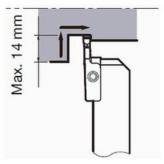 CGWSR2525-FLR3GP Grooving Tool - Industrial Tool & Supply