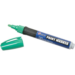 Ability One - Markers & Paintsticks; Type: Paint Marker ; Color: Green ; Ink Type: Water Base ; Tip Type: Medium - Exact Industrial Supply
