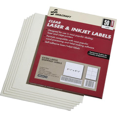 Ability One - Labels, Ribbons & Tapes; Type: Address Labels ; Color: White ; For Use With: Laser & Inkjet Printers ; Width (Inch): 4-1/8 ; Length (Inch): 3.33 ; Number of Labels: 50 - Exact Industrial Supply
