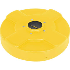 Vestil - Trash Can & Recycling Container Lids; Lid Shape: Round ; Container Shape: Round ; Container Size Compatibility (Gal.): 30 ; Color/Finish: Yellow ; Color: Yellow ; For Use With: 30 gal. Steel Drum - Exact Industrial Supply