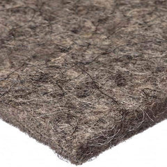 36 x 36 x 3/16″ Gray Pressed Wool Felt Sheet Plain Backing, 400 psi Tensile Strength, 2.29 Lb/Sq Yd, SAE Grade F-5