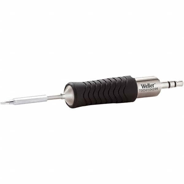 Weller - Soldering Iron Tips; Type: Chisel Tip ; For Use With: T0052922699 ; Tip Diameter: 1.000 (Inch); Tip Diameter: 1.000 (mm) - Exact Industrial Supply