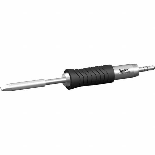 Weller - Soldering Iron Tips; Type: Chisel Tip ; For Use With: T0052923099 ; Tip Diameter: 3.200 (Inch); Tip Diameter: 3.200 (mm) - Exact Industrial Supply