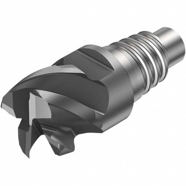 Sandvik Coromant - 10mm Mill Diam, 5.5mm LOC, 5.5mm OAL, 3 Flute Square End Mill Head - Industrial Tool & Supply