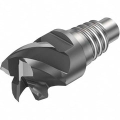 Sandvik Coromant - 10mm Mill Diam, 5.5mm LOC, 5.5mm OAL, 4 Flute Square End Mill Head - Industrial Tool & Supply