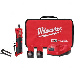 Milwaukee Tool - 1/4" Collet, 20,000 RPM, Straight, Electric Die Grinder - Industrial Tool & Supply