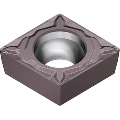 CPMT321ELU AC6040M Carbide Turning Insert Absotech Finish, 0.3819″ Long, 3/8″ Inscribed Circle, 0.0157″ Corner Radius, 0.1252″ Thick, Series AC6000M