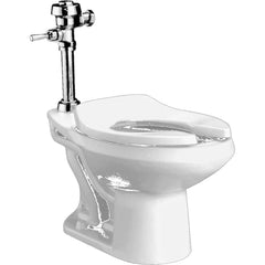 American Standard - Toilets; Type: Top Spud Elongated Toilet Bowl ; Bowl Shape: Elongated ; Mounting Style: Floor ; Gallons Per Flush: 0 ; Overall Height: 15 ; Overall Width: 14 - Exact Industrial Supply