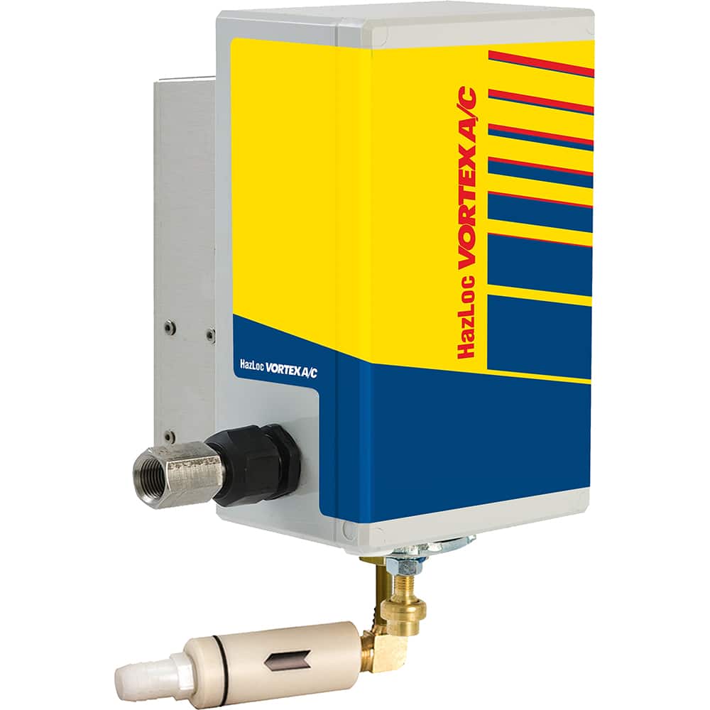 Vortec - Vortex Enclosure Coolers; Type: w/Thermostat ; Integrity: HazLoc ; BTU/Hour: 2500 ; Thread Size (NPT): 3/8 ; Standard Cubic Feet Per Minute: 35.00 - Exact Industrial Supply