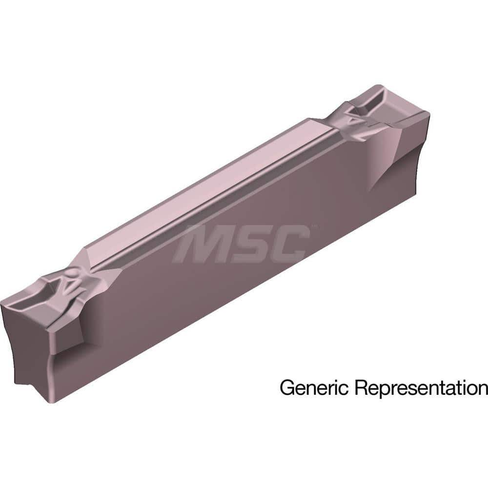 Grooving Insert: GCM8004GF AC520U, Solid Carbide Super ZX Finish, Neutral, 8 mm Cutting Width, 25 mm Max Depth, Series GND
