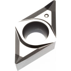 DCGT32.51FN-ALU AK10 Carbide Turning Insert Uncoated, Neutral, 11.6mm Long, 9.53mm Inscribed Circle, 0.4mm Corner Radius, 3.97mm Thick, 55° Diamond