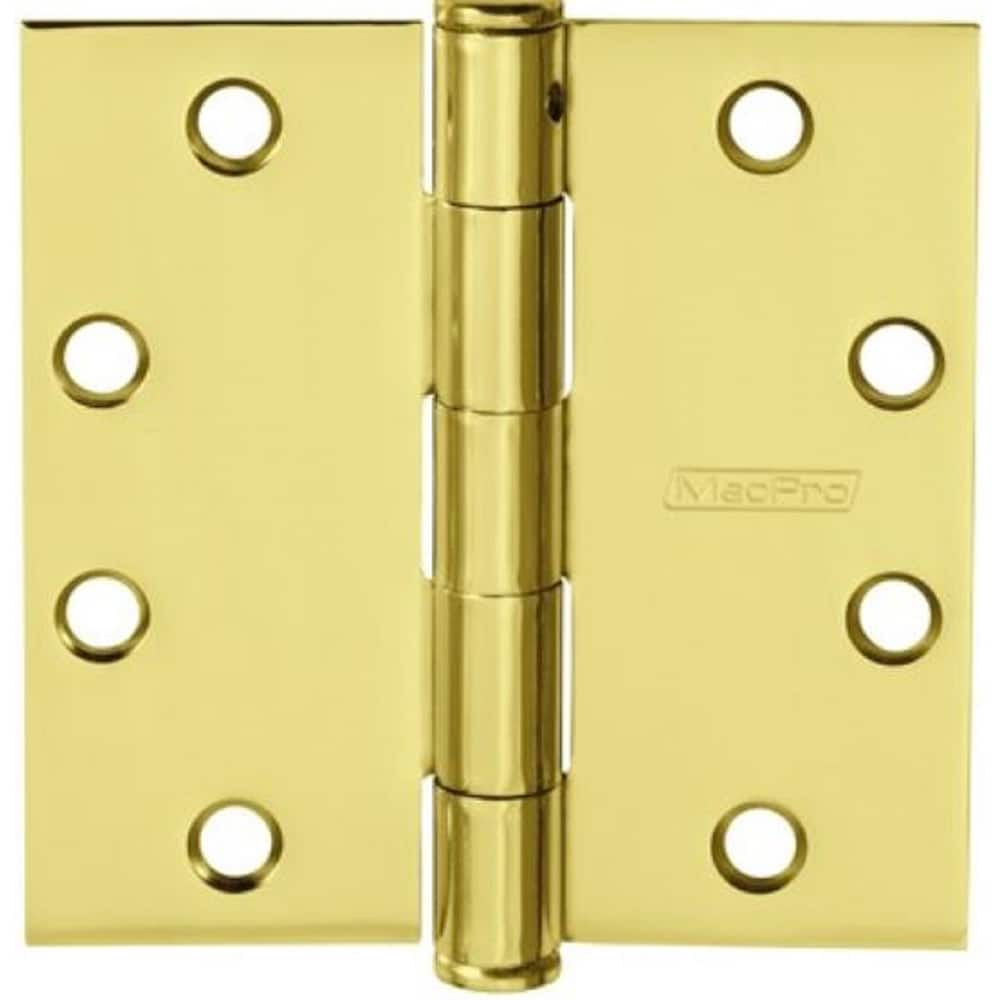 Yale - Commercial Hinges; Length (Inch): 4-1/2 ; Thickness (Decimal Inch): 0.1340 ; Minimum Thickness: 3.4036 (mm); Number of Knuckles: 5.000 ; Stanley Finish Code: US3 ; Finish/Coating: US3 - Exact Industrial Supply