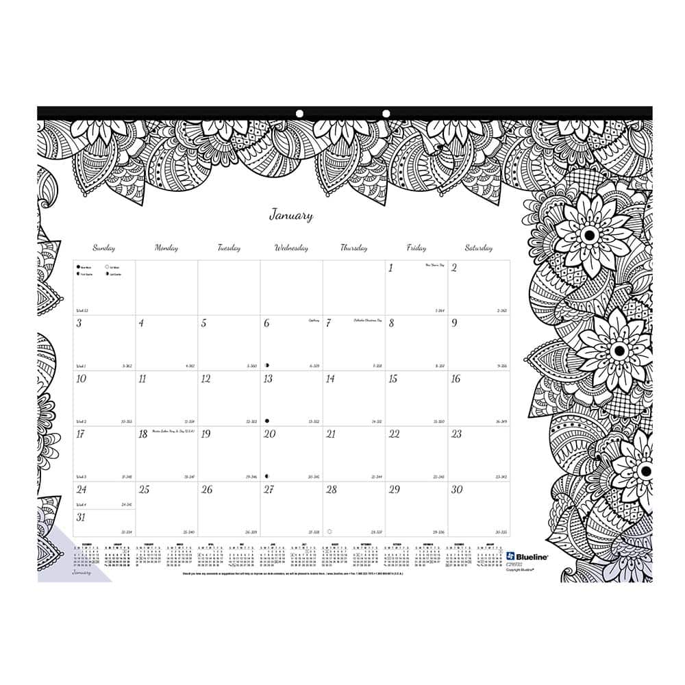 Blueline - Note Pads, Writing Pads & Notebooks Writing Pads & Notebook Type: Desk Pad Size: 22 x 17 - Industrial Tool & Supply