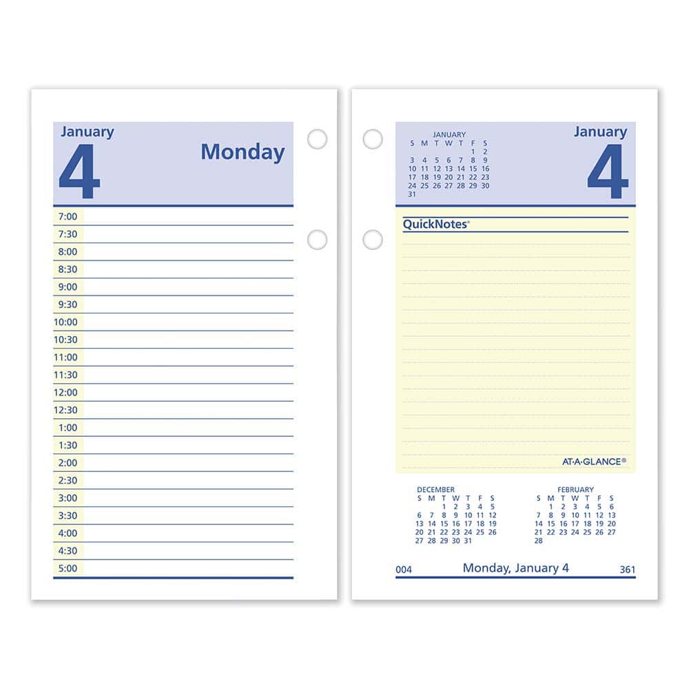 AT-A-GLANCE - Note Pads, Writing Pads & Notebooks Writing Pads & Notebook Type: Desk Calendar Refill Size: 3-1/2 x 6 - Industrial Tool & Supply