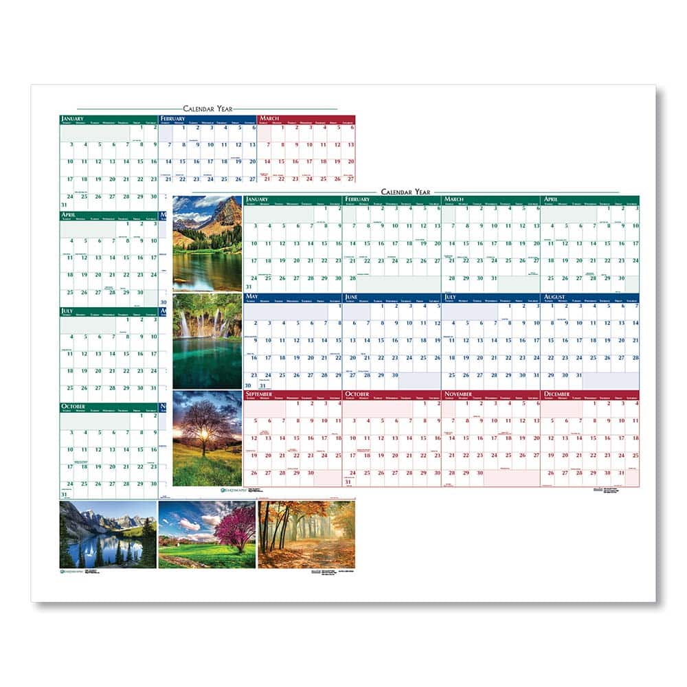 House of Doolittle - Note Pads, Writing Pads & Notebooks Writing Pads & Notebook Type: Wall Calendar Size: 32 x 48 - Industrial Tool & Supply