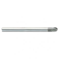 0.5mm TuffCut DM 2 Fl Ball Nose ALtima 52 Coated Center Cutting End Mill - Industrial Tool & Supply
