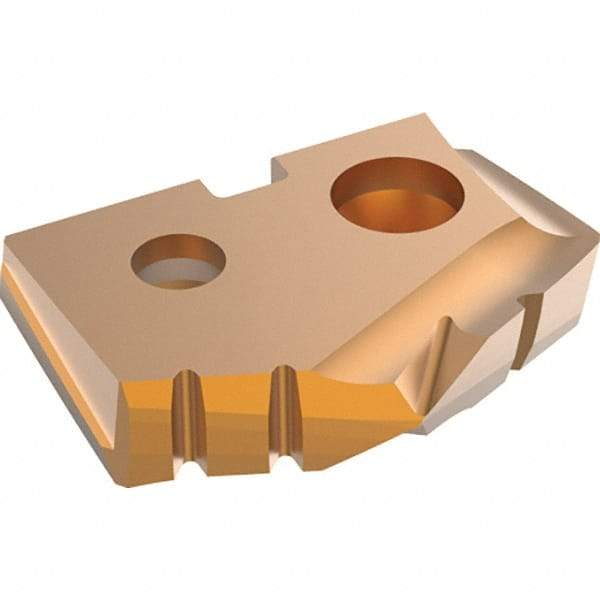Allied Machine and Engineering - 13mm Diam x 1/8" Thick, Seat Code 0, 132° Included Angle Spade Drill Insert - AM300 Coated, Carbide, Grade K35, Series GEN2 T-A - Industrial Tool & Supply