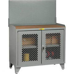 Little Giant - Stationary Workstations Type: Security Workstation Width (Inch): 36 - Industrial Tool & Supply