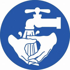 Restroom & Janitorial Label: 6″ High Removable Adhesive, Vinyl