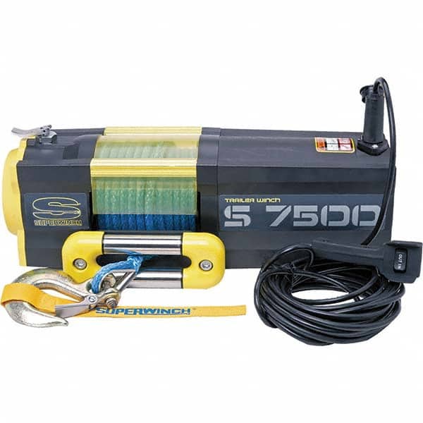 Superwinch - Automotive Winches Type: DC Electric Winch Pull Capacity (Lb.): 7,500 (Pounds) - Industrial Tool & Supply
