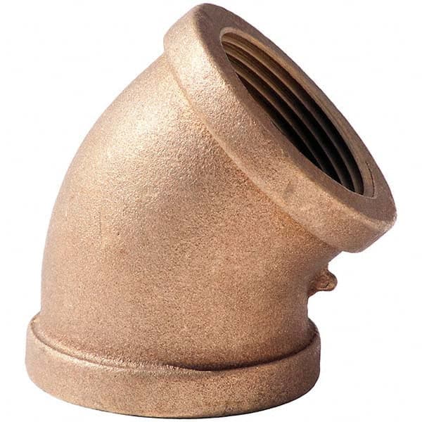 Merit Brass - Brass & Chrome Pipe Fittings Type: 45 Elbow Fitting Size: 3 - Industrial Tool & Supply