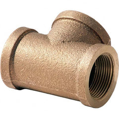 Merit Brass - Brass & Chrome Pipe Fittings Type: Tee Fitting Size: 2-1/2 - Industrial Tool & Supply