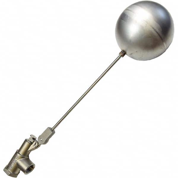 Control Devices - Float Valves Type: Mechanical Style: Angle Pattern-Single Seat - Industrial Tool & Supply