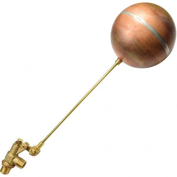 Control Devices - Float Valves Type: Mechanical Style: Angle Pattern-Single Seat - Industrial Tool & Supply