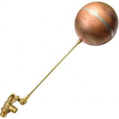 Control Devices - Float Valves Type: Mechanical Style: Angle Pattern-Single Seat - Industrial Tool & Supply