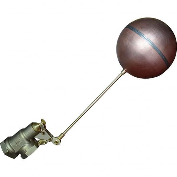 Control Devices - Float Valves Type: Mechanical Style: Angle Pattern-Single Seat - Industrial Tool & Supply