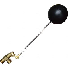 Control Devices - Float Valves Type: Mechanical Style: Angle Pattern-Single Seat - Industrial Tool & Supply