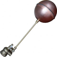 Control Devices - Float Valves Type: Mechanical Style: Angle Pattern-Single Seat - Industrial Tool & Supply