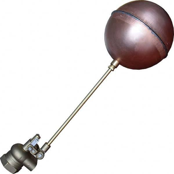 Control Devices - Float Valves Type: Mechanical Style: Angle Pattern-Single Seat - Industrial Tool & Supply