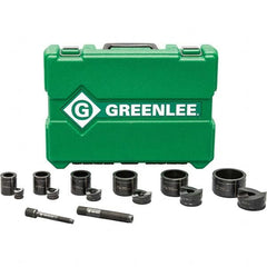 Greenlee - Punch & Driver Kits Tool Type: Knockout Set Punch Shape: Round - Industrial Tool & Supply