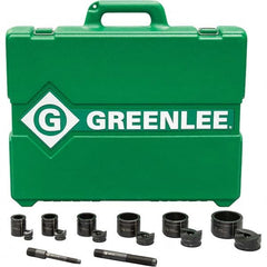 Greenlee - Punch & Driver Kits Tool Type: Knockout Set Punch Shape: Round - Industrial Tool & Supply