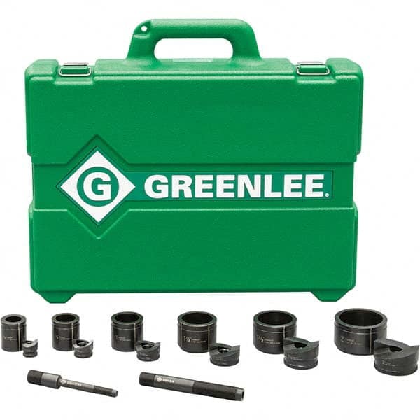 Greenlee - Punch & Driver Kits Tool Type: Knockout Set Punch Shape: Round - Industrial Tool & Supply