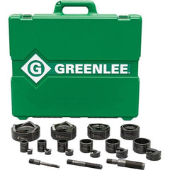 Greenlee - Punch & Driver Kits Tool Type: Knockout Set Punch Shape: Round - Industrial Tool & Supply