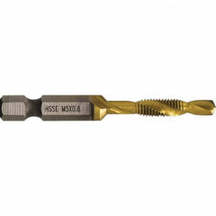 Greenlee - Combination Drill & Tap Sets Minimum Thread Size (mm): M5x0.80 Maximum Thread Size (mm): M5x0.80 - Industrial Tool & Supply